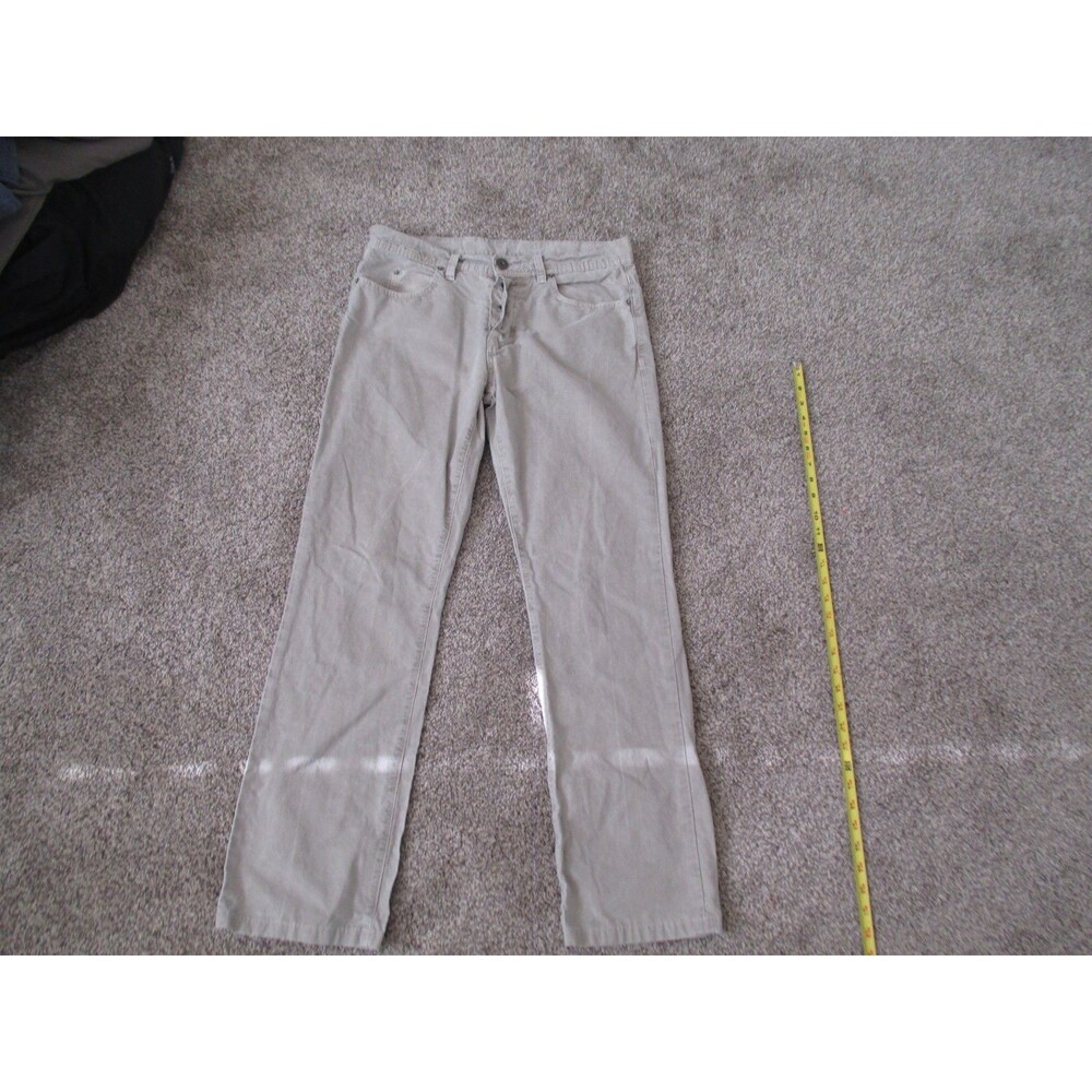 James Perse Men’s 5-Pocket Cotten/Linen Twill Light Khaki Pant SizeW32 L30